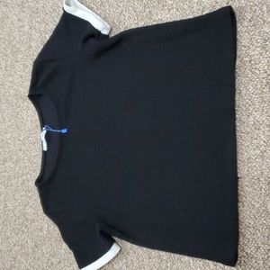 ZARA Black and White Top NWOT